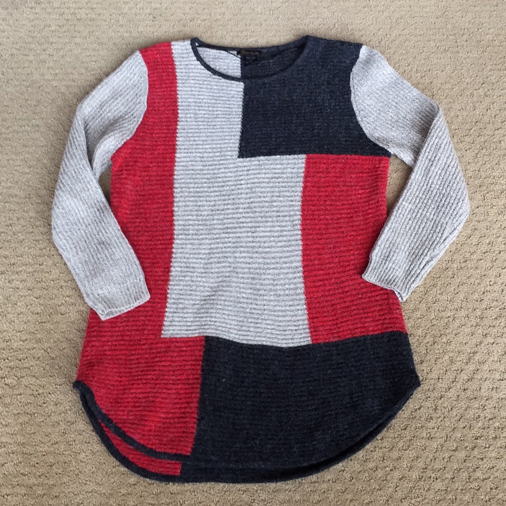 New Baciano Sweater Color Black Lg Ret $100
